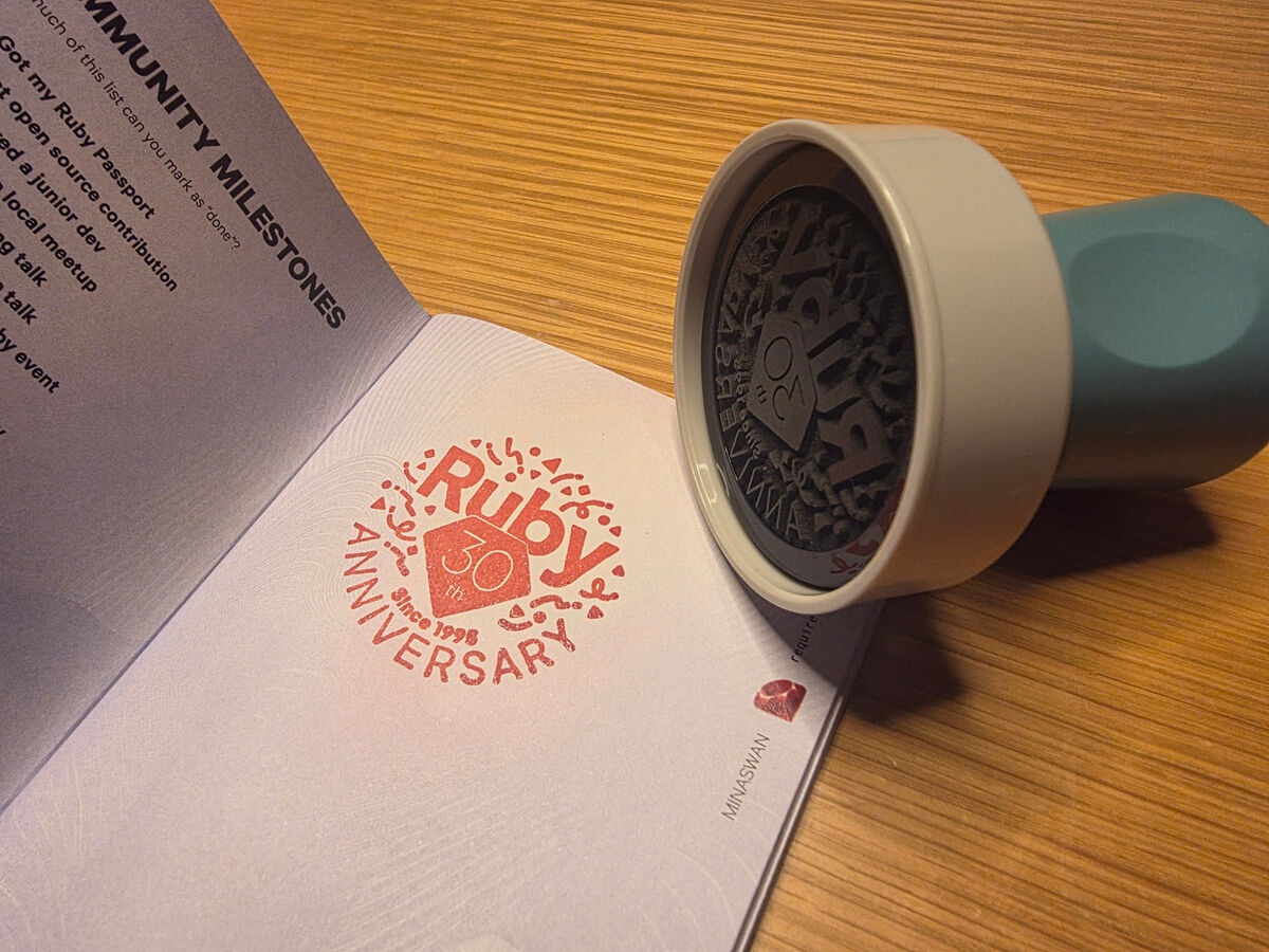Ruby 30 stamp